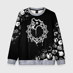 Свитшот детский 7 СМЕРТНЫХ ГРЕХОВ МЕЛОДИАС СИМВОЛ ДРАКОН, цвет: 3D-меланж