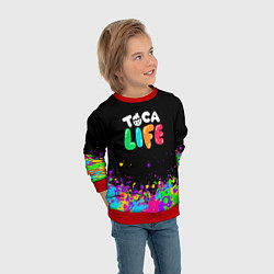 Свитшот детский Toca Life, цвет: 3D-красный — фото 2