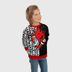 Свитшот детский CYBERPUNK 2077: SAMURAI, цвет: 3D-красный — фото 2