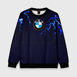Свитшот детский BMW разряд молнии, цвет: 3D-черный
