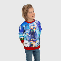 Свитшот детский Aqua Beach, цвет: 3D-красный — фото 2