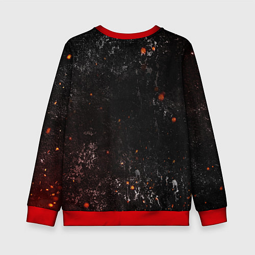 Детский свитшот BERSERK LOGO GRUNGE RED / 3D-Красный – фото 2