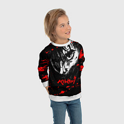 Свитшот детский ГАТС БЕРСЕРК BERSERK, цвет: 3D-белый — фото 2