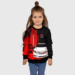 Свитшот детский Camry Toyota glitch, цвет: 3D-черный — фото 2