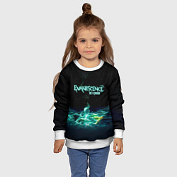 Свитшот детский Evanescence lost in paradise, цвет: 3D-белый — фото 2
