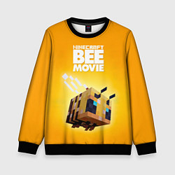 Свитшот детский BEE MOVIE Minecraft, цвет: 3D-черный