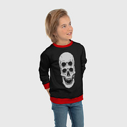 Свитшот детский Terrible Skull, цвет: 3D-красный — фото 2