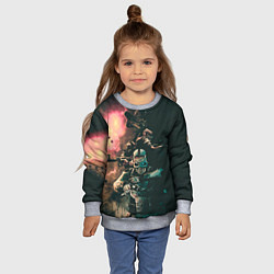 Свитшот детский Моя банда Раст, цвет: 3D-меланж — фото 2