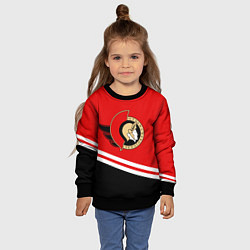 Свитшот детский Оттава Сенаторз, цвет: 3D-черный — фото 2