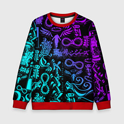Свитшот детский ТАТУ ТОКЙСКИЕ МСТИТЕЛИ НЕОН, цвет: 3D-красный
