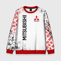 Свитшот детский MITSUBISHI JAPAN STYLE SAMURAI AUTO, цвет: 3D-красный