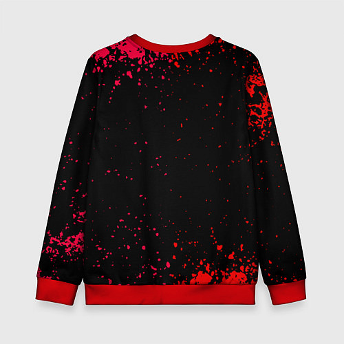 Детский свитшот Maneskin Лунный свет, рок - группа / 3D-Красный – фото 2