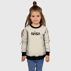 Свитшот детский NASA Космос - космонавт, цвет: 3D-черный — фото 2