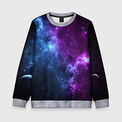 Свитшот детский NEON GALAXY НЕОНОВЫЙ КОСМОС, цвет: 3D-меланж