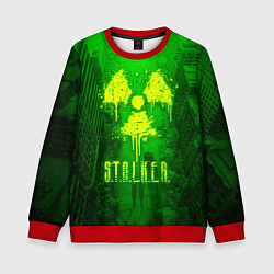 Свитшот детский STALKER LOGO RADIATOIN NEON TOXIC, цвет: 3D-красный