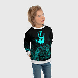 Свитшот детский WE KNOW NEON LOGO, цвет: 3D-белый — фото 2