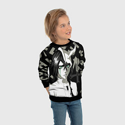 Свитшот детский Улькиорра Ulquiorra Bleach, цвет: 3D-черный — фото 2