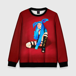 Свитшот детский Зайка Ашникко, цвет: 3D-черный