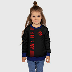 Свитшот детский МАНЧЕСТЕР ЮНАЙТЕД RED LINE, цвет: 3D-синий — фото 2