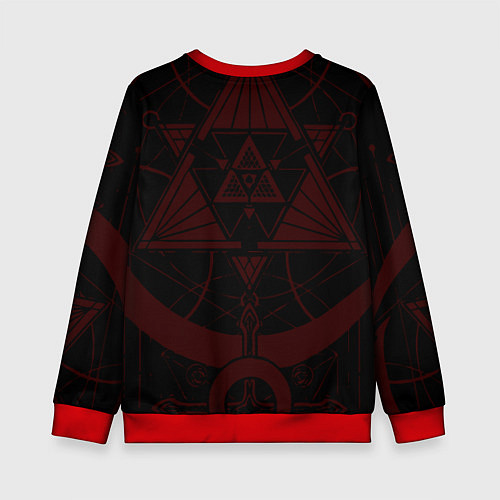 Детский свитшот СТАЛЬНОЙ АЛХИМИК КРАСНАЯ ЭМБЛЕМА / 3D-Красный – фото 2