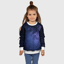 Свитшот детский Night sky, цвет: 3D-белый — фото 2