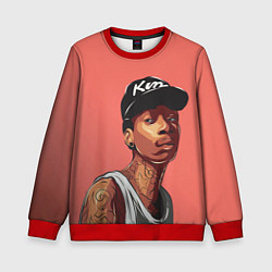 Свитшот детский Wiz Khalifa Art, цвет: 3D-красный