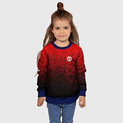 Свитшот детский MU red-black, цвет: 3D-синий — фото 2