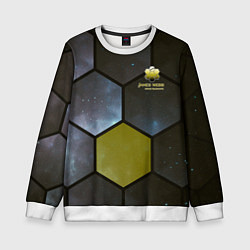 Свитшот детский JWST space cell theme, цвет: 3D-белый