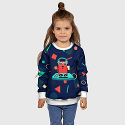 Свитшот детский Играющий по жизни, цвет: 3D-белый — фото 2