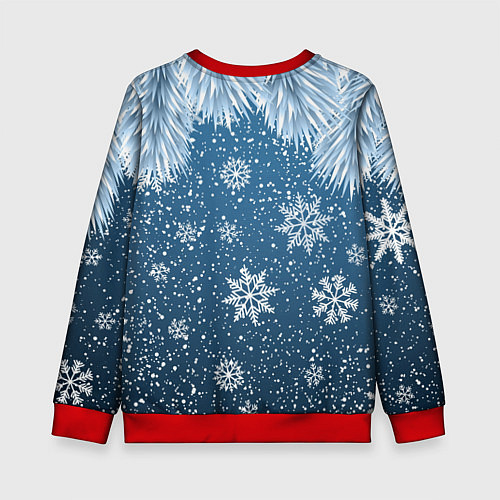 Детский свитшот DAB SANTA WINTER / 3D-Красный – фото 2