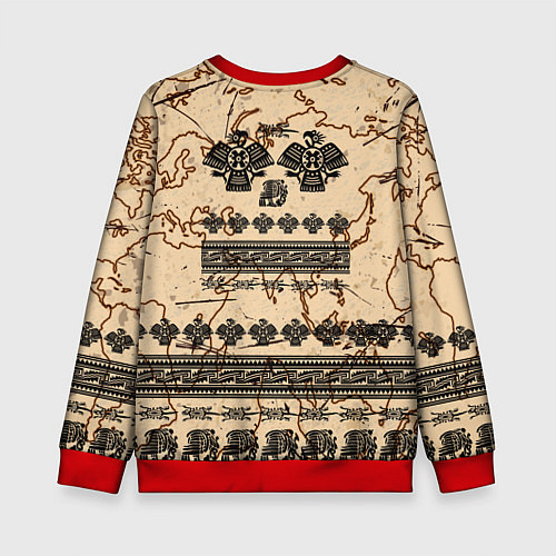 Детский свитшот AztecsАцтеки / 3D-Красный – фото 2