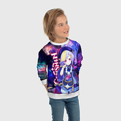 Свитшот детский КИКИ, GENSHIN IMPACT SPACE ГАЛАКТИКА, цвет: 3D-белый — фото 2