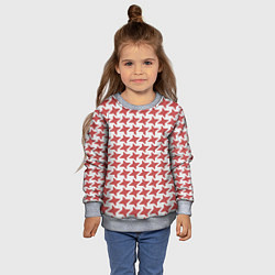 Свитшот детский Модная гусиная лапка, цвет: 3D-меланж — фото 2