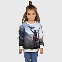 Свитшот детский ДИЛЮК С ЯСТРЕБОМ DILUC, цвет: 3D-белый — фото 2