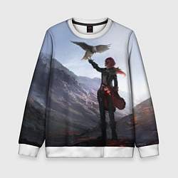 Свитшот детский ДИЛЮК С ЯСТРЕБОМ DILUC, цвет: 3D-белый