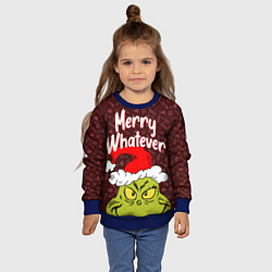 Свитшот детский ГРИНЧ GRINCH WHATEVER, цвет: 3D-синий — фото 2