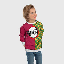 Свитшот детский ГИЮ ТОМИОКА ЛОГО АНИМЕ КЛИНОК РАССЕКАЮЩИЙ ДЕМОНОВ, цвет: 3D-белый — фото 2