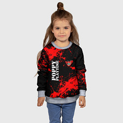 Свитшот детский POPPY PLAYTIME ИГРА ПОППИ ПЛЕЙТАЙМ ХАГГИ ВАГГИ, цвет: 3D-меланж — фото 2