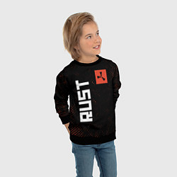 Свитшот детский RUST - Гранж, цвет: 3D-черный — фото 2