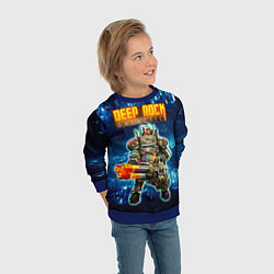 Свитшот детский Deep Rock Galactic Gunner, цвет: 3D-синий — фото 2