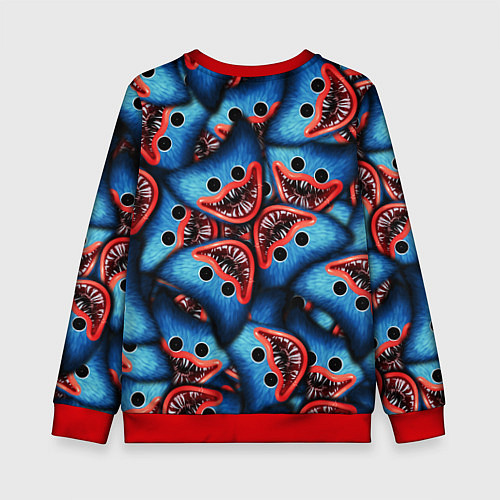 Детский свитшот ЛИЦО ХАГИ ВАГИ, POPPY PLAYTIME / 3D-Красный – фото 2