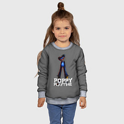Свитшот детский HUGGY WUGGY POPPY PLAYTIME, цвет: 3D-меланж — фото 2