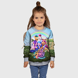 Свитшот детский My Little Pony: A New Generation, цвет: 3D-меланж — фото 2