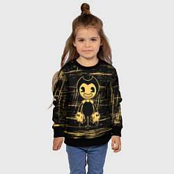 Свитшот детский Bendy and the ink machine - Бенди, цвет: 3D-черный — фото 2
