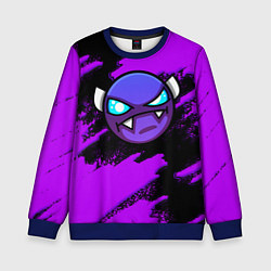 Свитшот детский Geometry Dash game - Геометри Дэш, цвет: 3D-синий