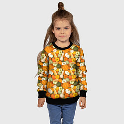 Свитшот детский Тыквы Pumpkin, цвет: 3D-черный — фото 2