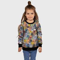 Свитшот детский The Коты, цвет: 3D-черный — фото 2