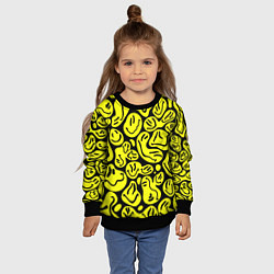 Свитшот детский The Смайлики, цвет: 3D-черный — фото 2