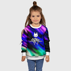 Свитшот детский Stray, цвет: 3D-белый — фото 2