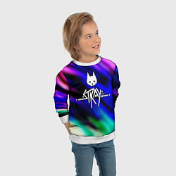 Свитшот детский Stray, цвет: 3D-белый — фото 2